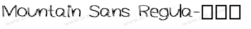 Mountain Sans Regula字体转换
